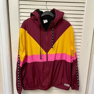 VS PINK Logo Colorblock Cozy Windbreaker XS/S